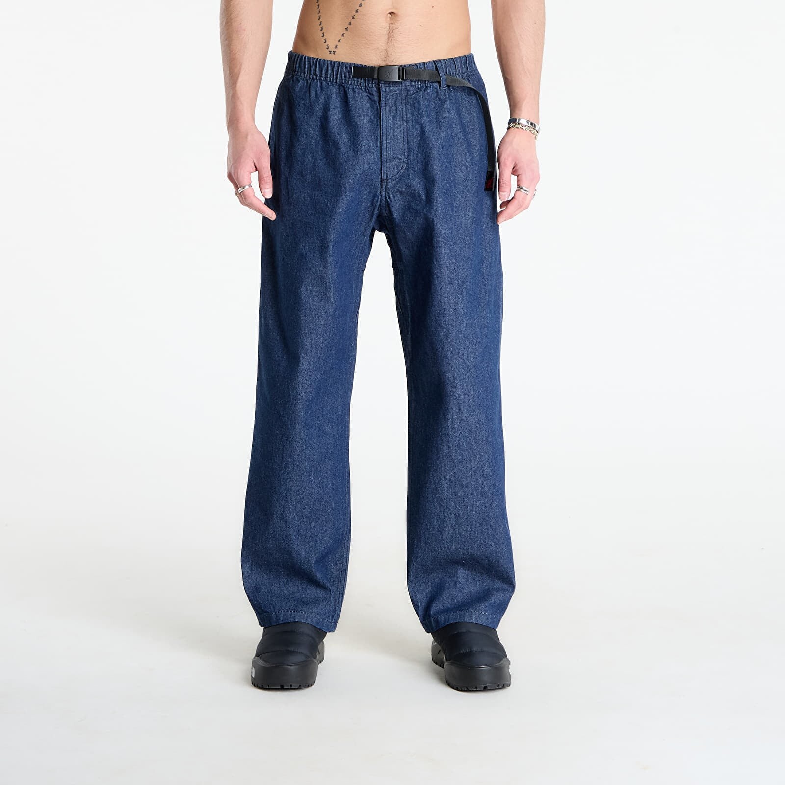 Kalhoty Gramicci Denim Gramicci Pant Straight Fit UNISEX Rinsed Indigo XL