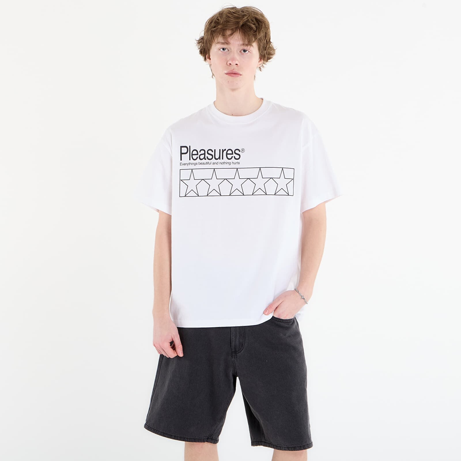 Tričko PLEASURES Supplements T-Shirt White L