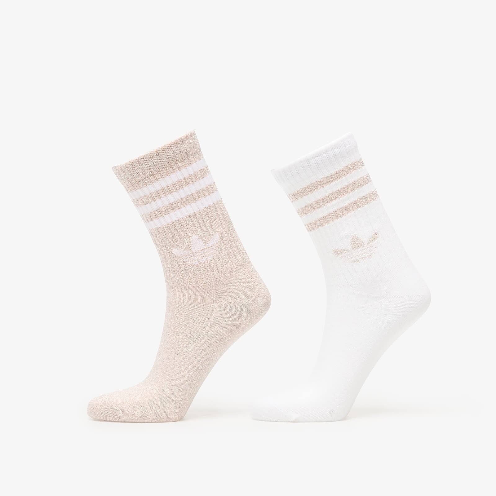 Ponožky adidas 3S Glitter Cr 2 Blush Pink/ White S