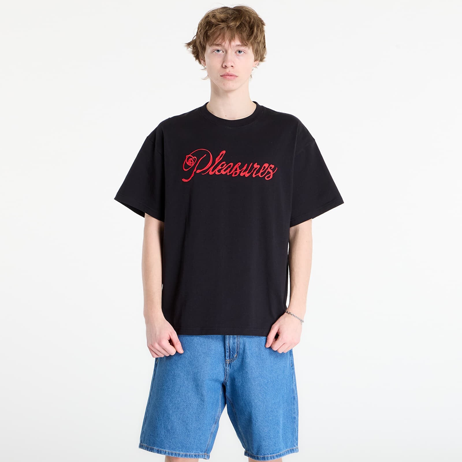 Tričko PLEASURES Scrawl T-Shirt Black M