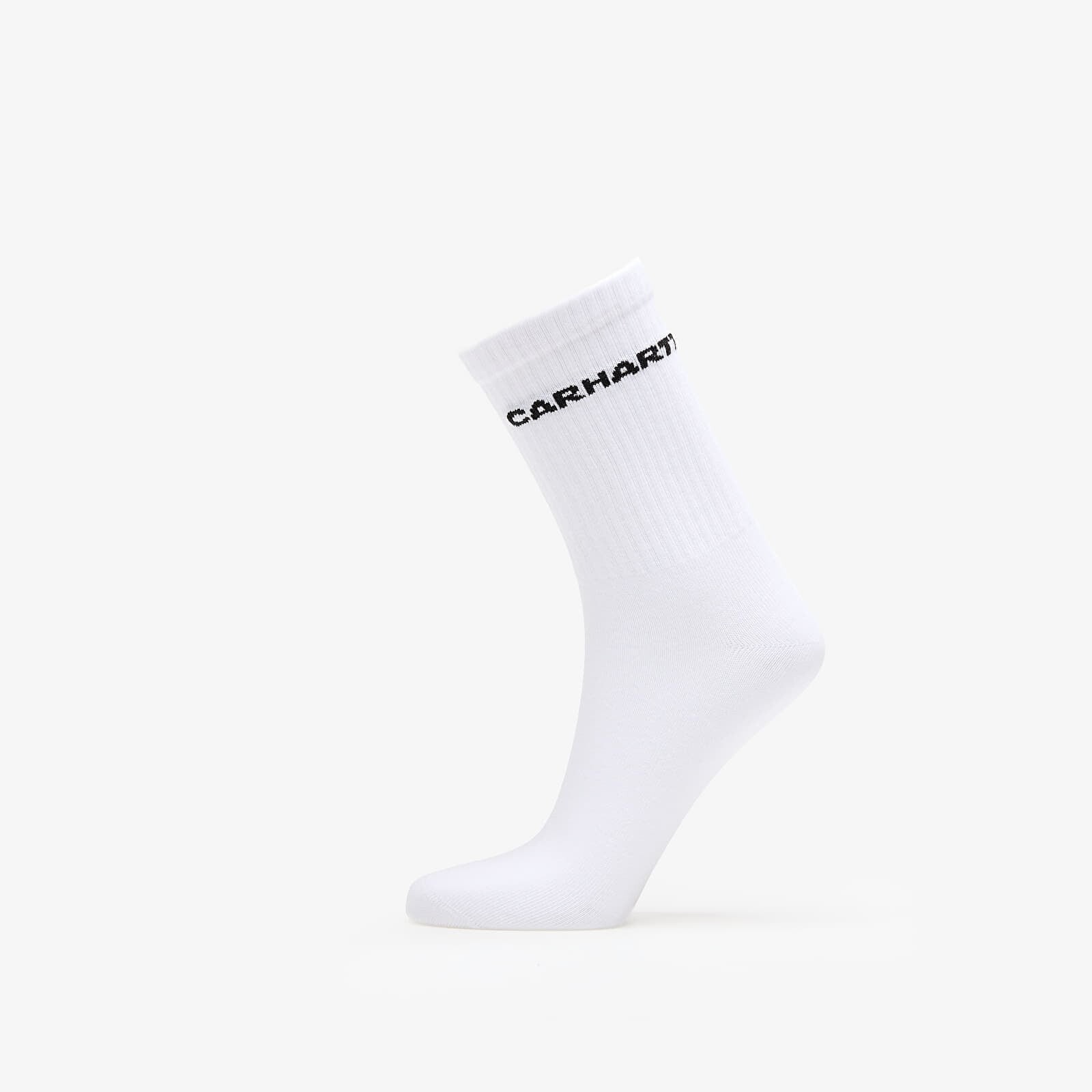 Ponožky Carhartt WIP Link Socks White/ Black 36-40