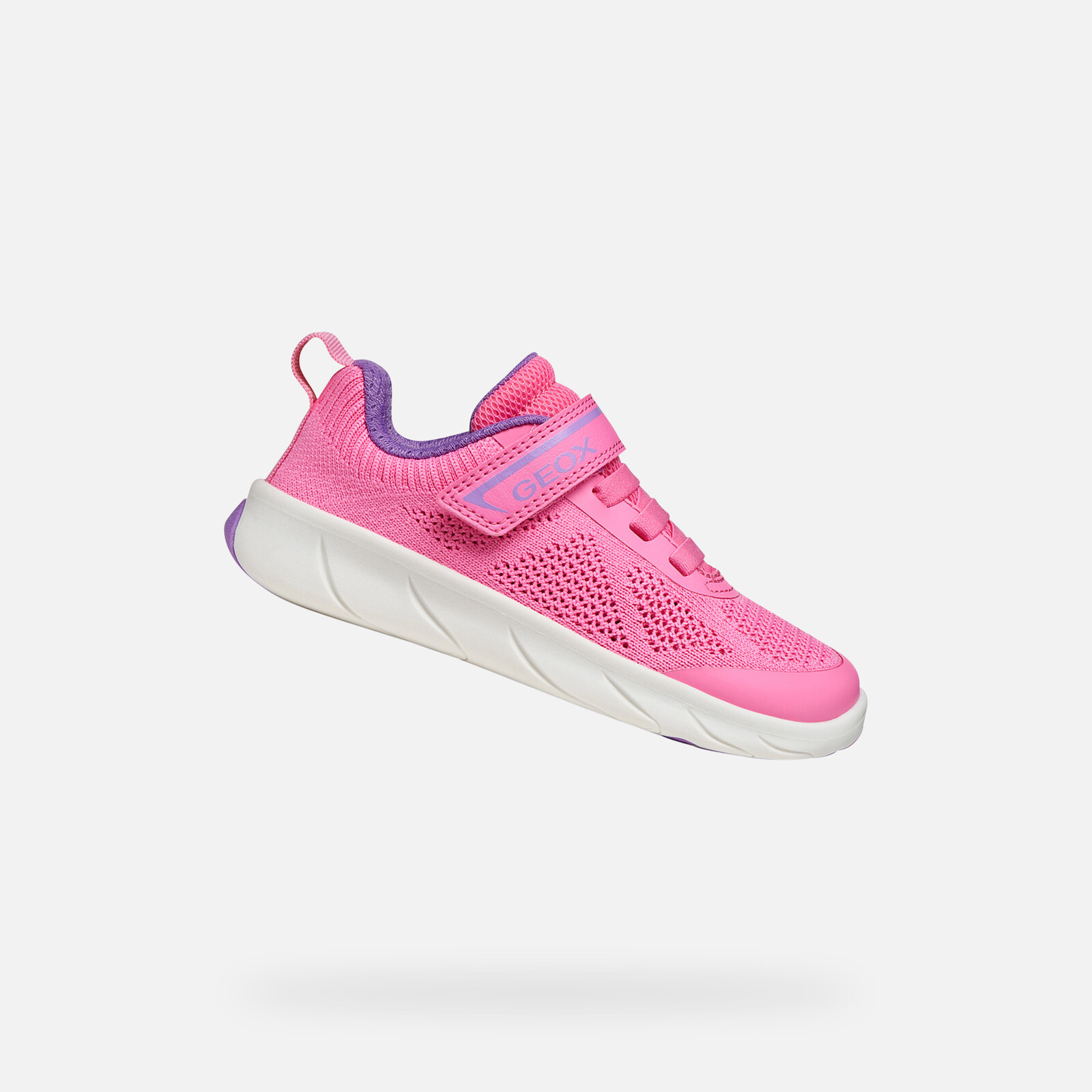 Pink Girls Geox Foot-Run Sneakers - Girls