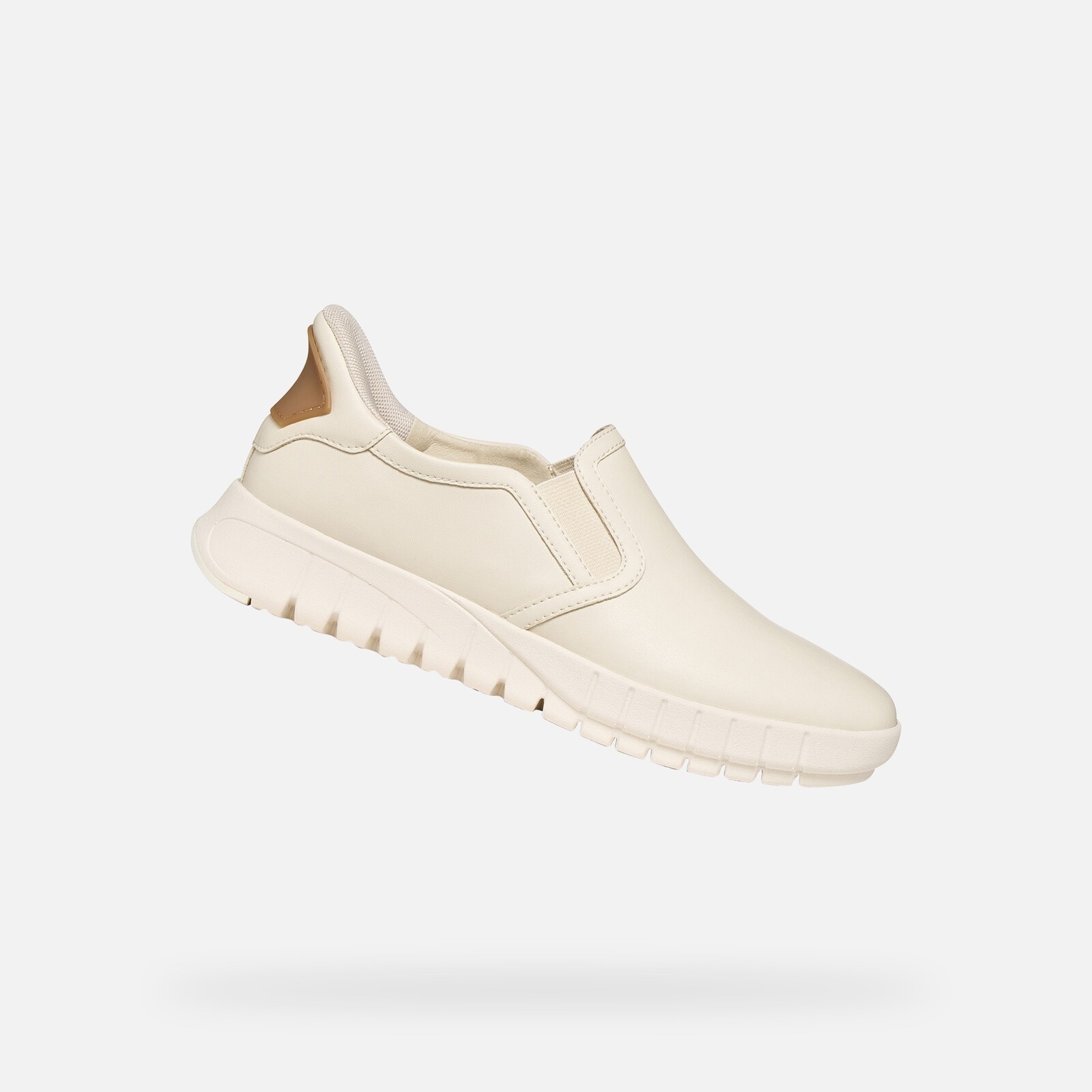 Cream Women's Geox Flextride Plus Fast in Sneakers - Women's