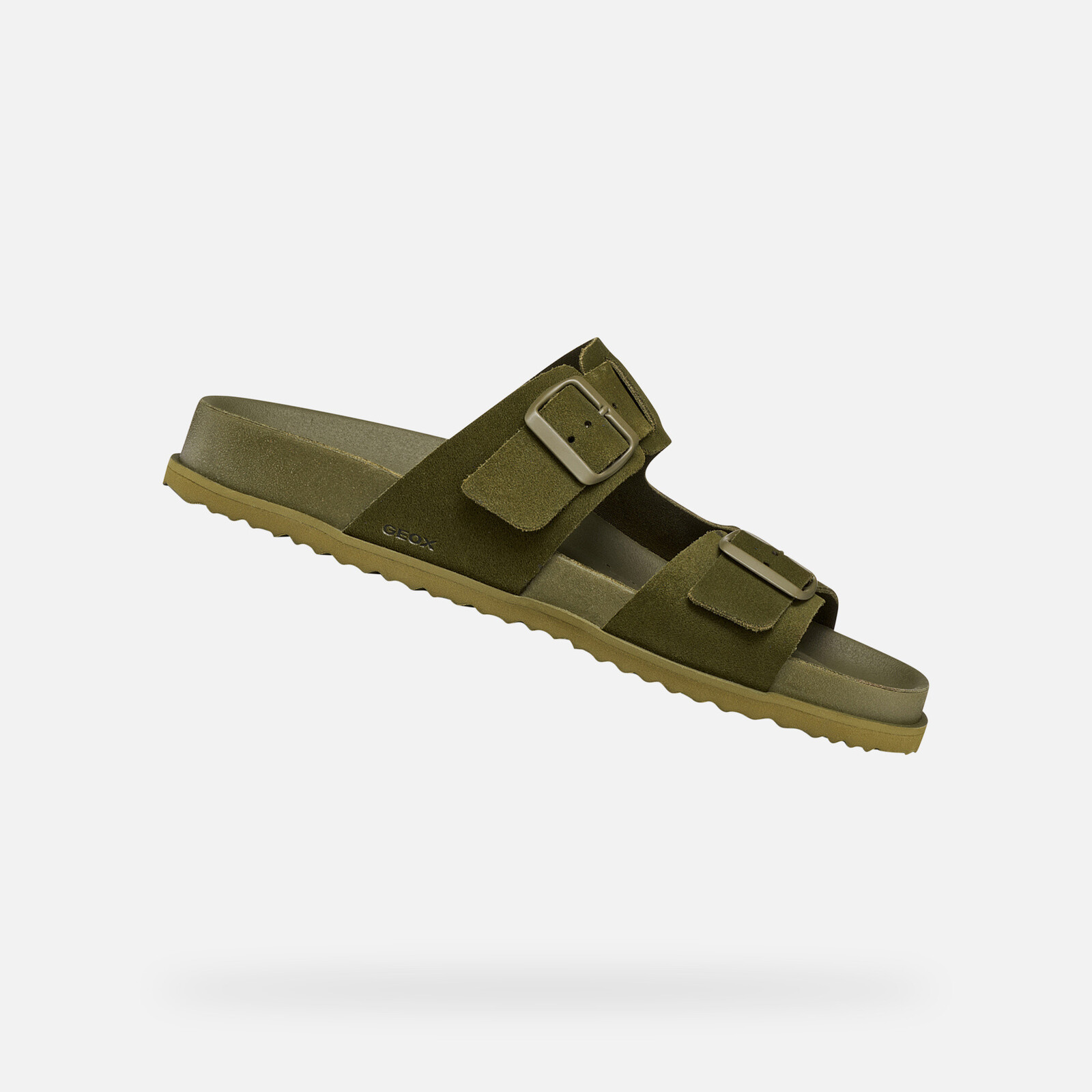 Khaki Men's Slippers Geox Parnaiba - Mens