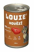 Louie Cat konz. Hovězí s prebiotiky 400g 3 + 1 ZADARMO