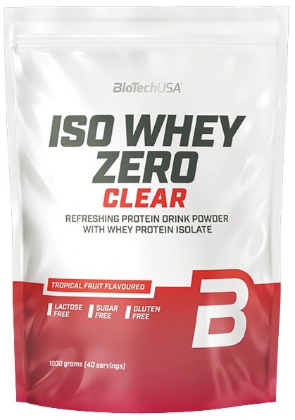 Biotechusa iso whey zero clear 1000 g - red berry výpredaj (pošk.obal)