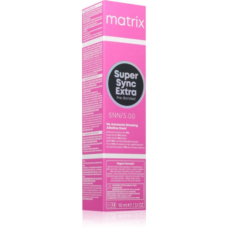 Matrix Super Sync Extra Pre-Bonded permanentná farba na vlasy bez amoniaku odtieň 5NN 90 ml