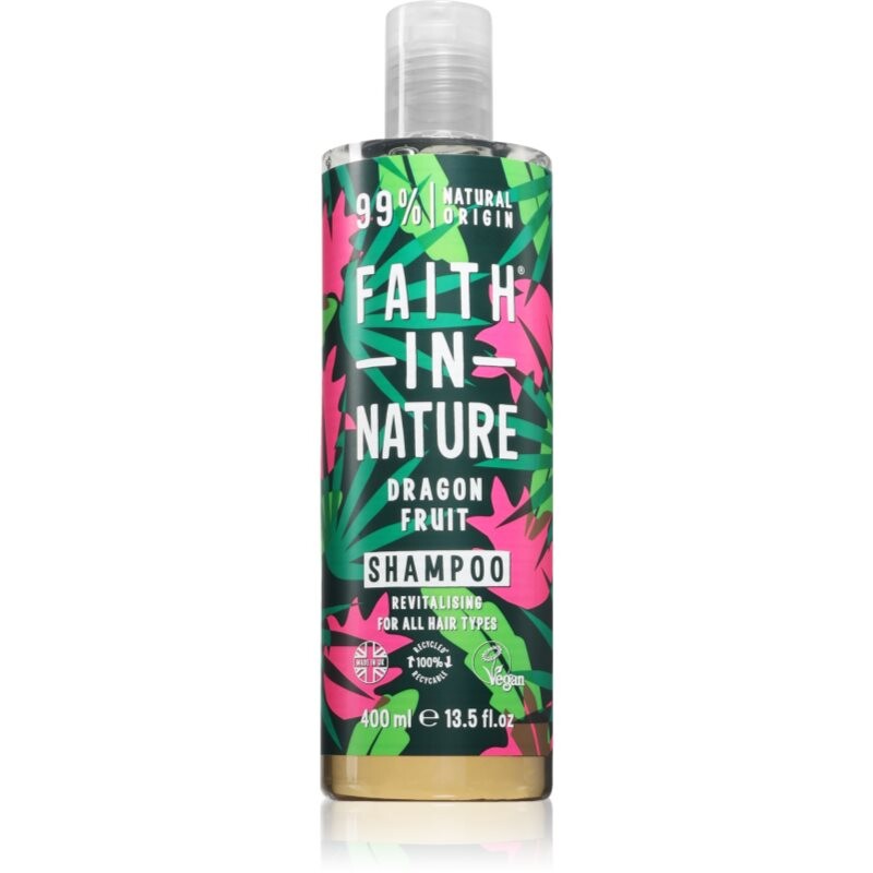 Faith In Nature Dragon Fruit čistiaci šampón pre normálne až mastné vlasy 400 ml
