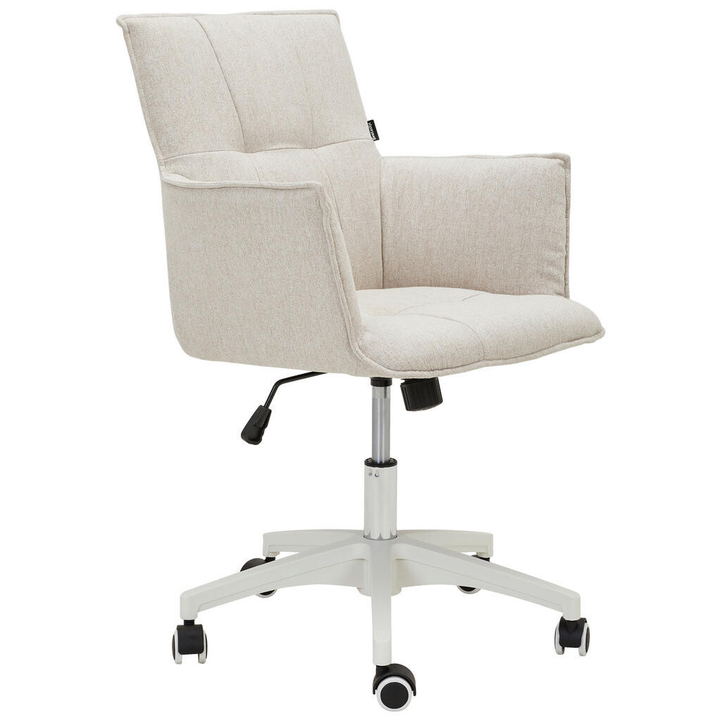 Livetastic OTOČNÁ STOLIČKA, mikrovlákno, biela, béžová