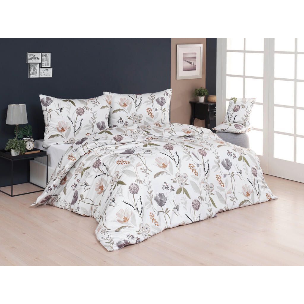 Matejovsky POSTEĽNÁ BIELIZEŇ, renforcé, hnedá, biela, béžová, 140/200 cm