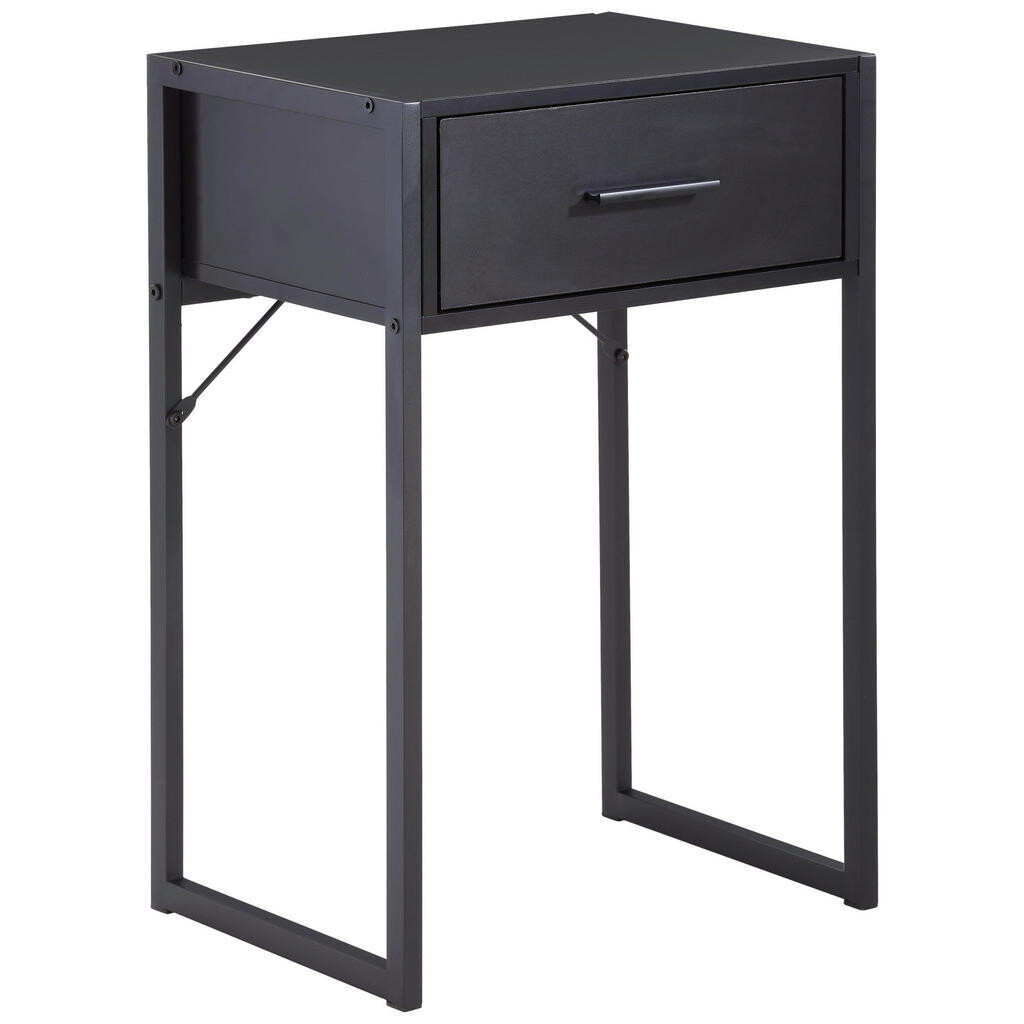 Livetastic NOČNÝ STOLÍK, čierna, 41/60/30 cm