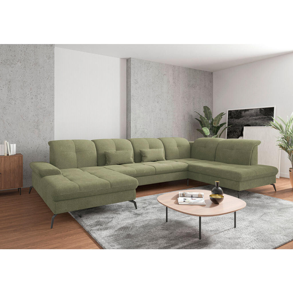 Sit & More SEDACIA SÚPRAVA, textil, svetlozelená