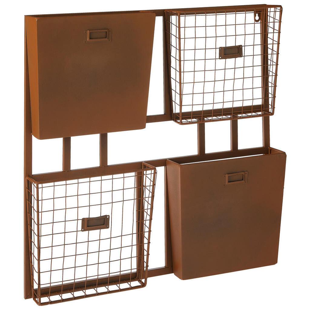 Ambia Home NÁSTENNÝ REGÁL, hnedá