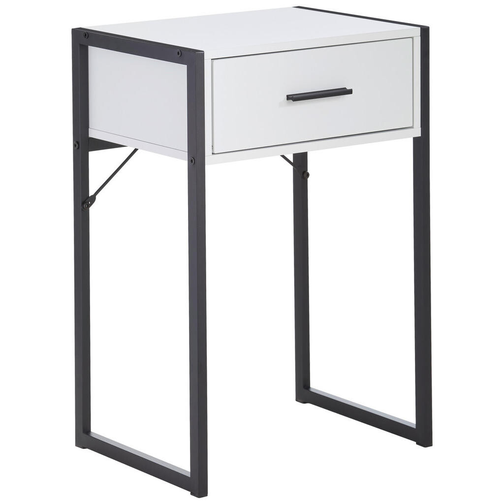 Livetastic NOČNÝ STOLÍK, čierna, biela, 41/60/30 cm