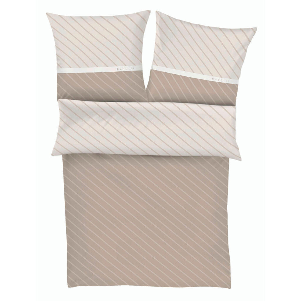 Bugatti OBOJSTRANNÁ POSTEĽNÁ BIELIZEŇ, makosatén, béžová, 140/200 cm