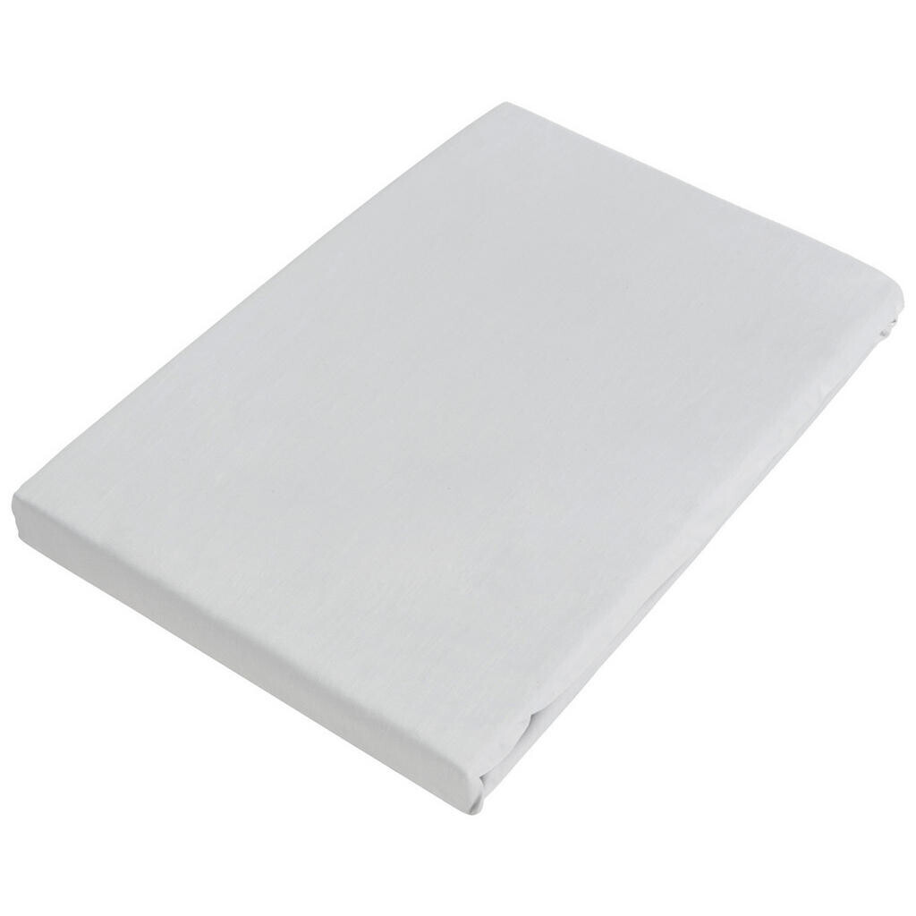 Novel POSTEĽNÁ PLACHTA, satén, strieborná, 180/260 cm