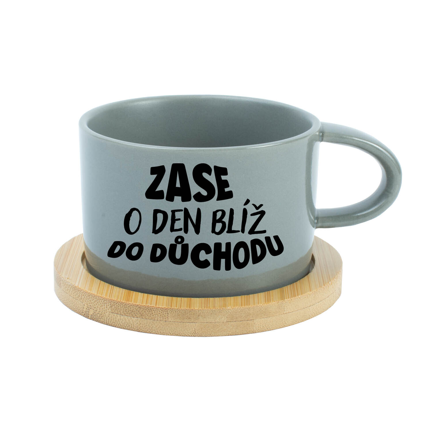 MOHLA BYCH BÝT MILÁ, ALE NECHCE SE MI - šedý hrníček makronka 200 ml