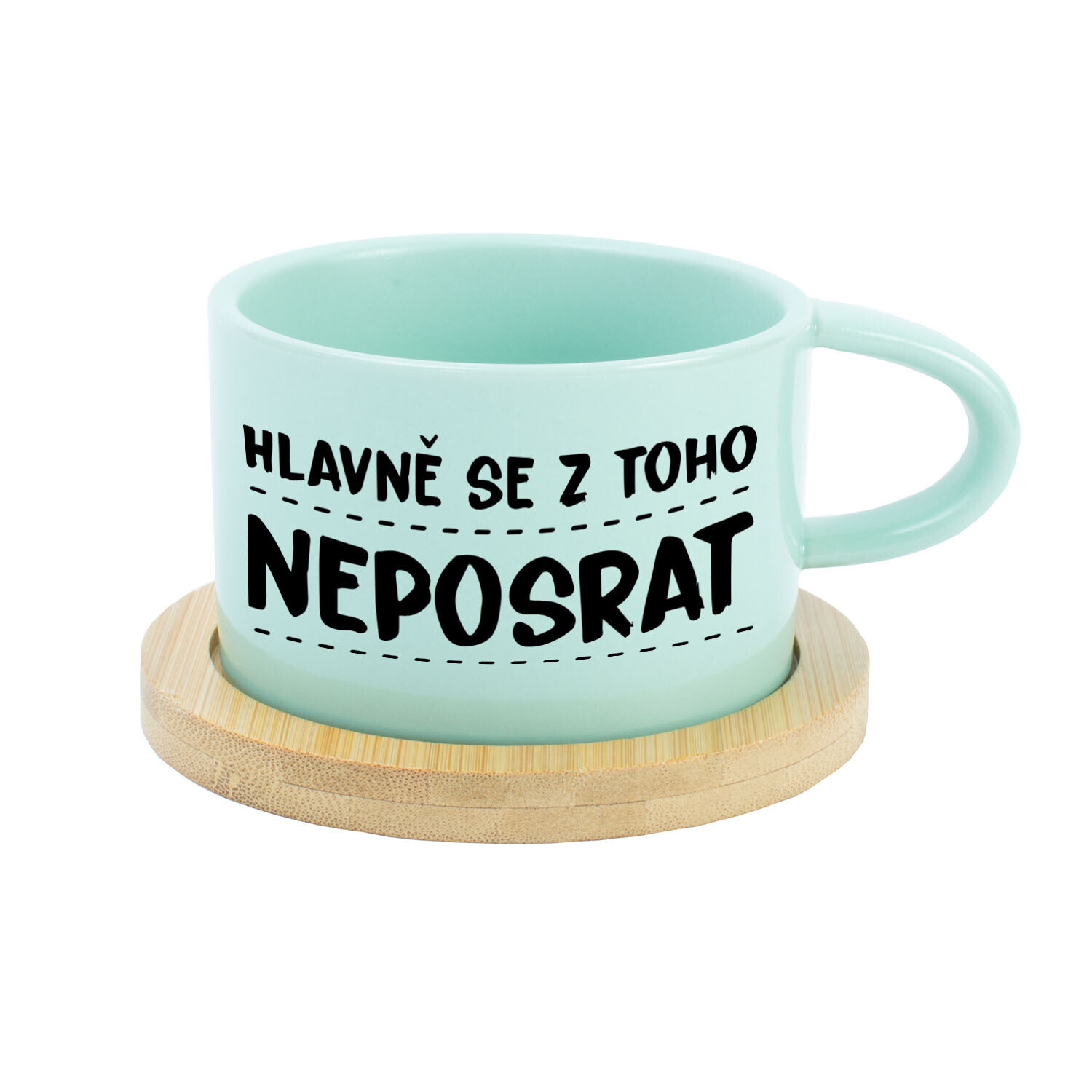 HLAVNĚ SE Z TOHO NEPOSRAT - mint hrníček makronka 200 ml