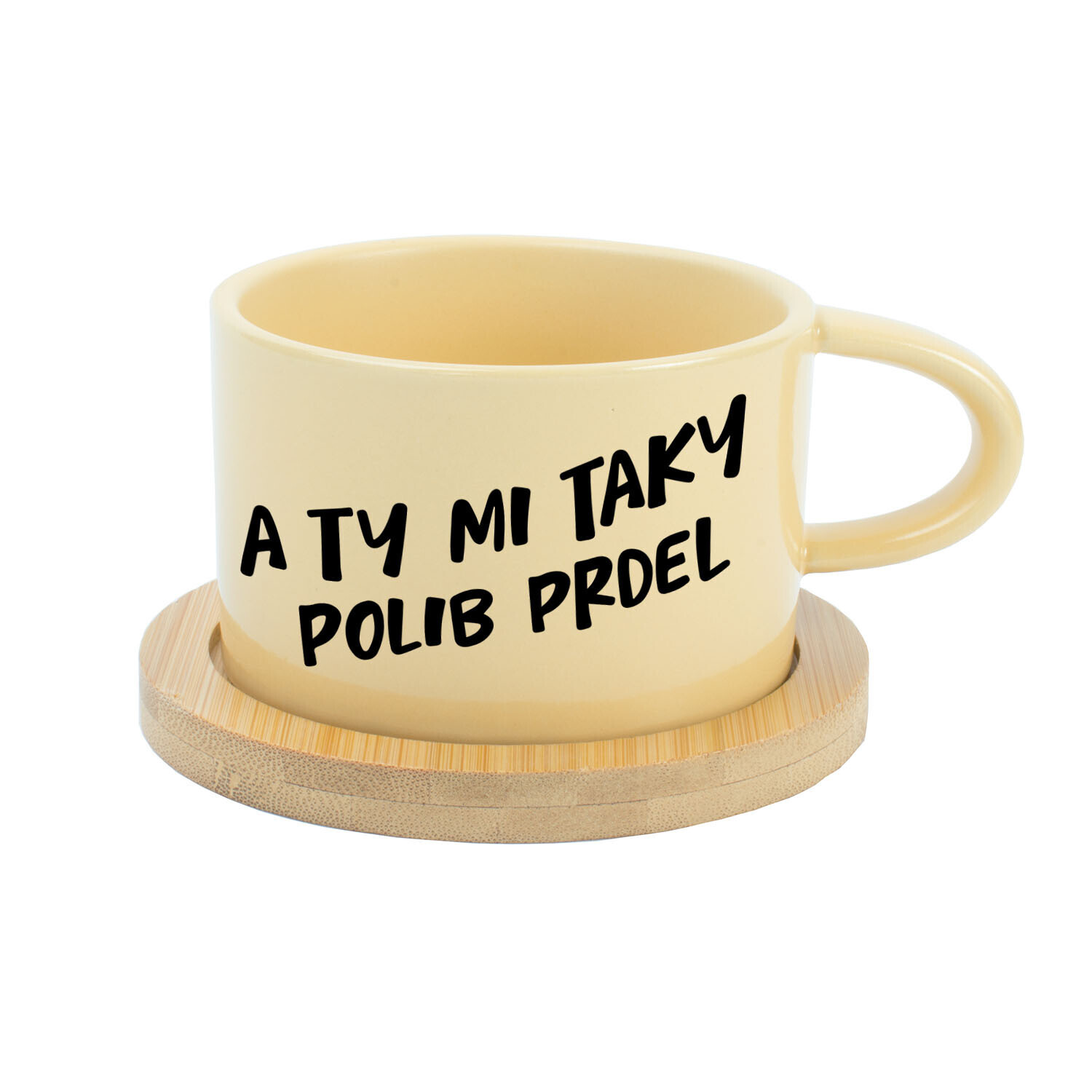 A TY MI TAKY POLIB PRDEL - žlutá hrníček makronka 200 ml