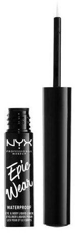 NYX PROFESSIONAL MAKEUP Epic Wear Semi-permanent Liquid Liner dlhotrvajúca linka na oči - odtieň White 3.5 ml