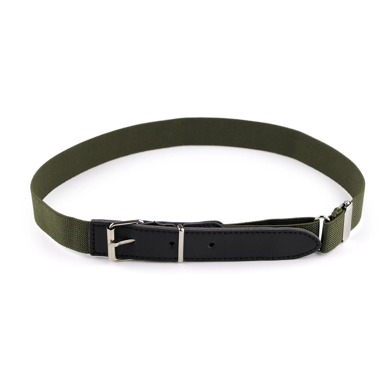 Opasok detský pružný Stoklasa 2,5 cm - olivový, 80