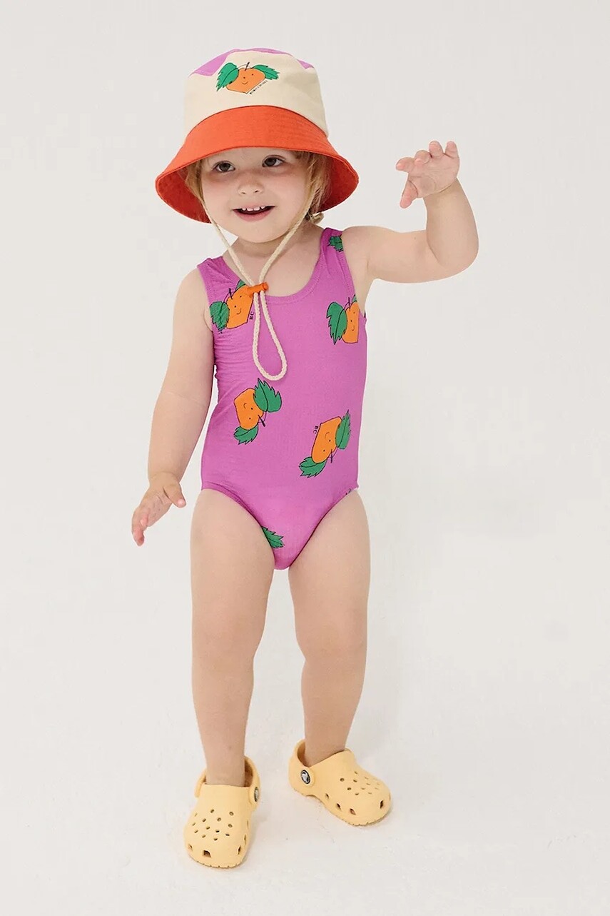 Jednodielne plavky pre bábätká Bobo Choses Tangerine