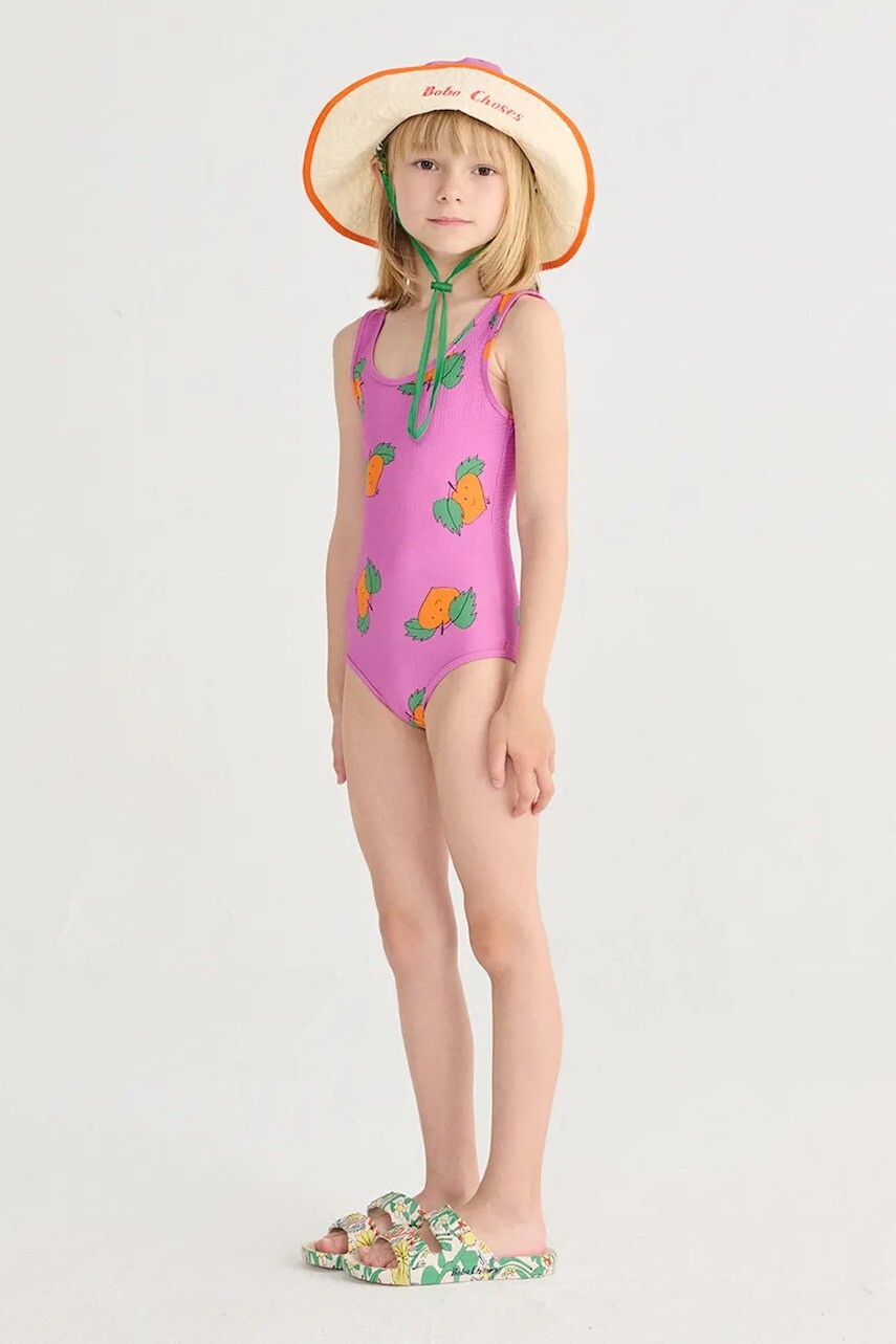 Jednodielne detské plavky Bobo Choses Tangerine