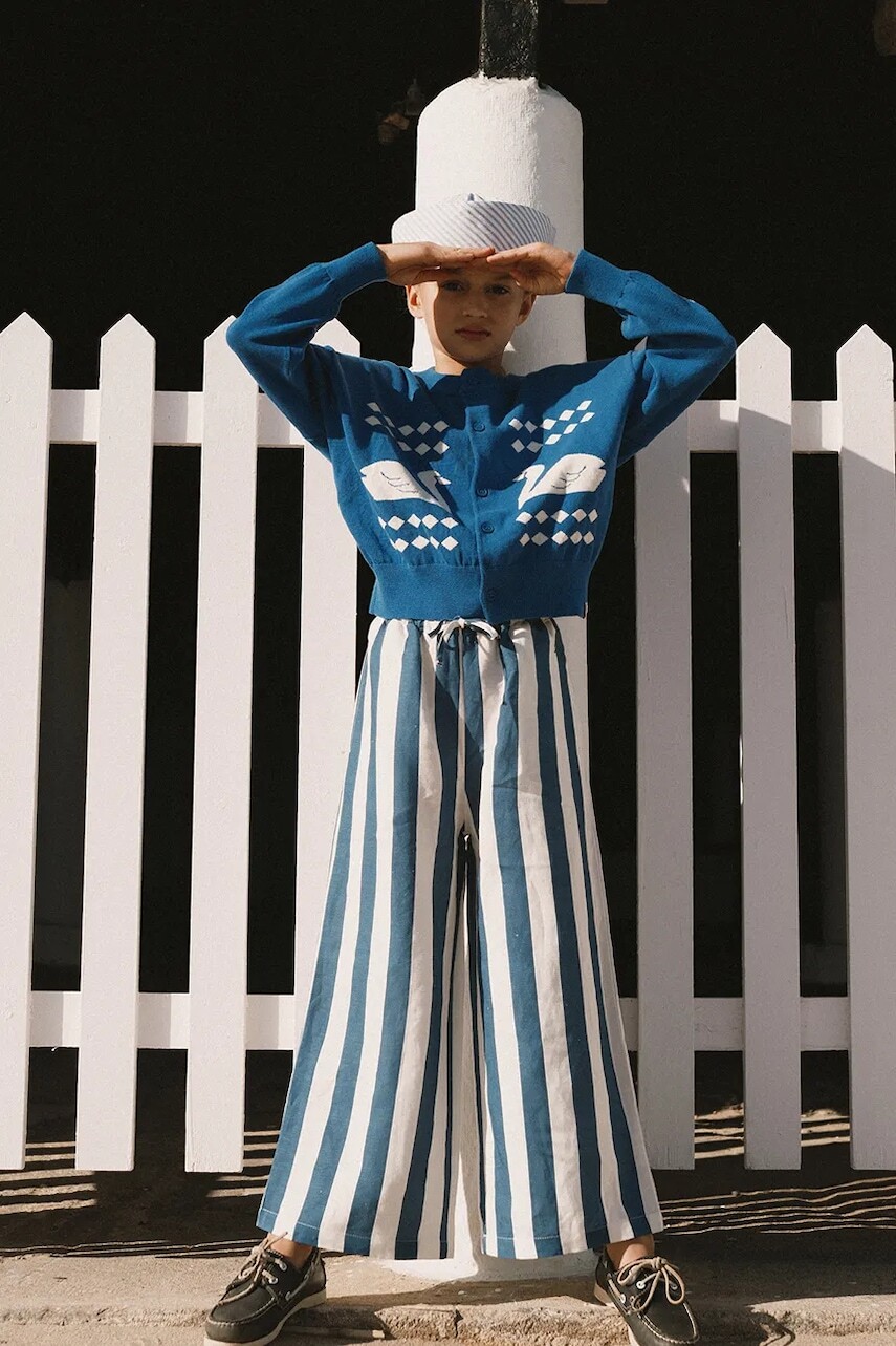 Detský bavlnený kardigan Tinycottons SWANS DIAMONDS CARDIGAN