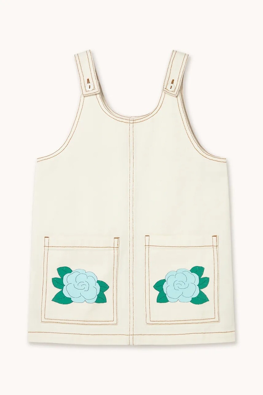 Dievčenské bavlnené šaty Tinycottons BLUE FLOWER PRINT DRESS