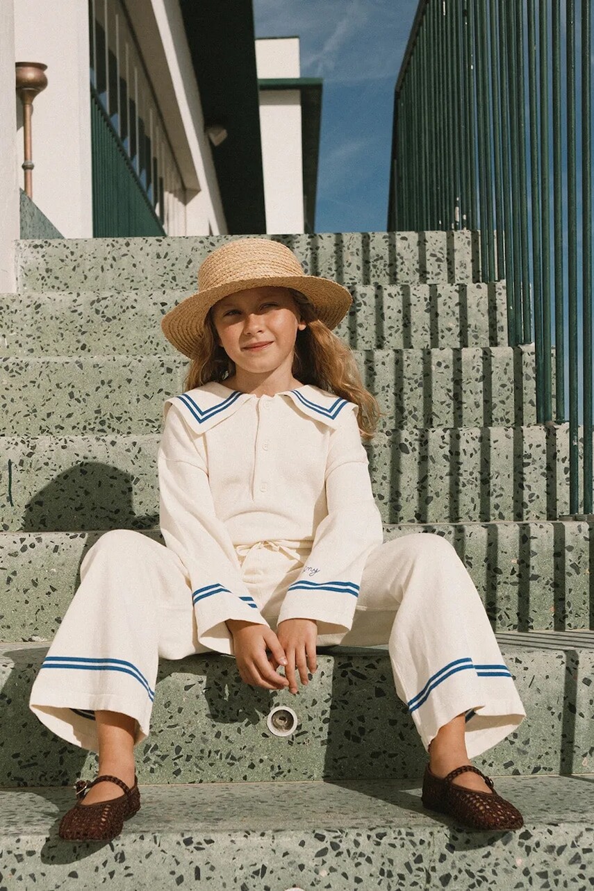 Detský bavlnený sveter Tinycottons SAILOR TINY CARDIGAN