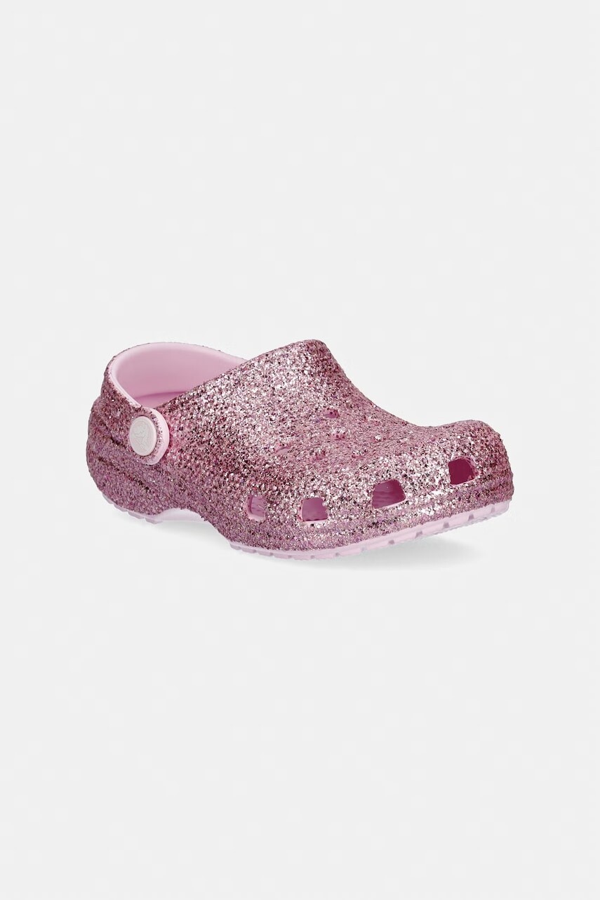 Detské šľapky Crocs CLASSIC CHUNKY GLITTER CLOG K
