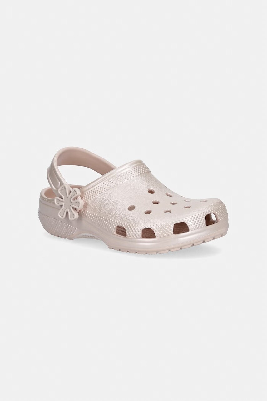 Detské šľapky Crocs CLASSIC PEARL SHINE CLOG K