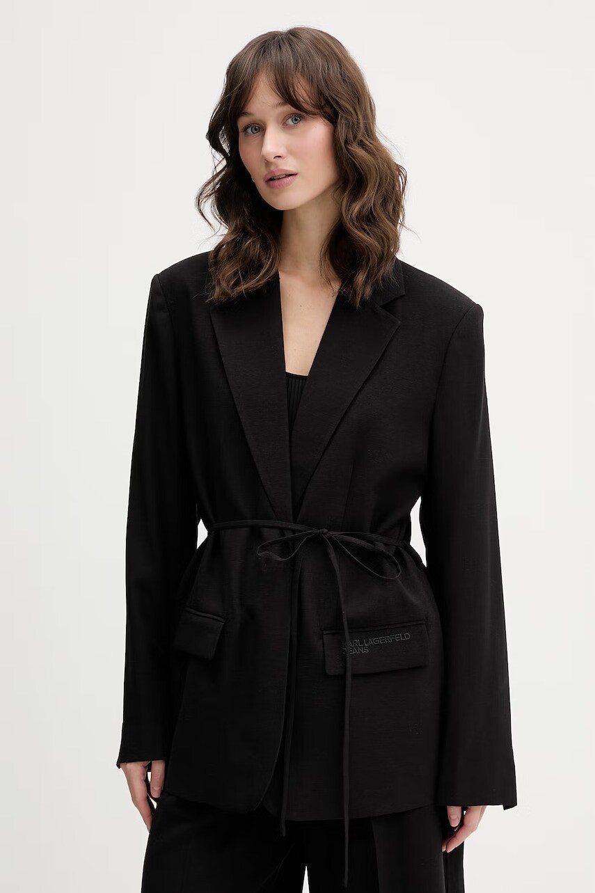 Sako s prímesou ľanu Karl Lagerfeld Jeans