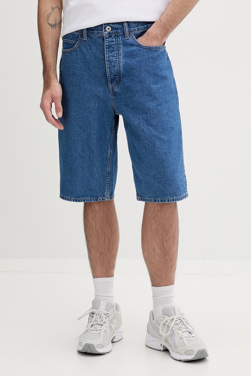 Rifľové krátke nohavice Hugo Blue Skate shorts