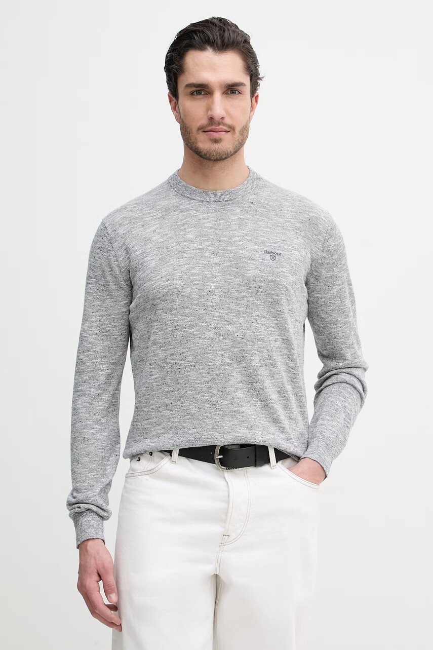 Sveter s prímesou ľanu Barbour Flaxby