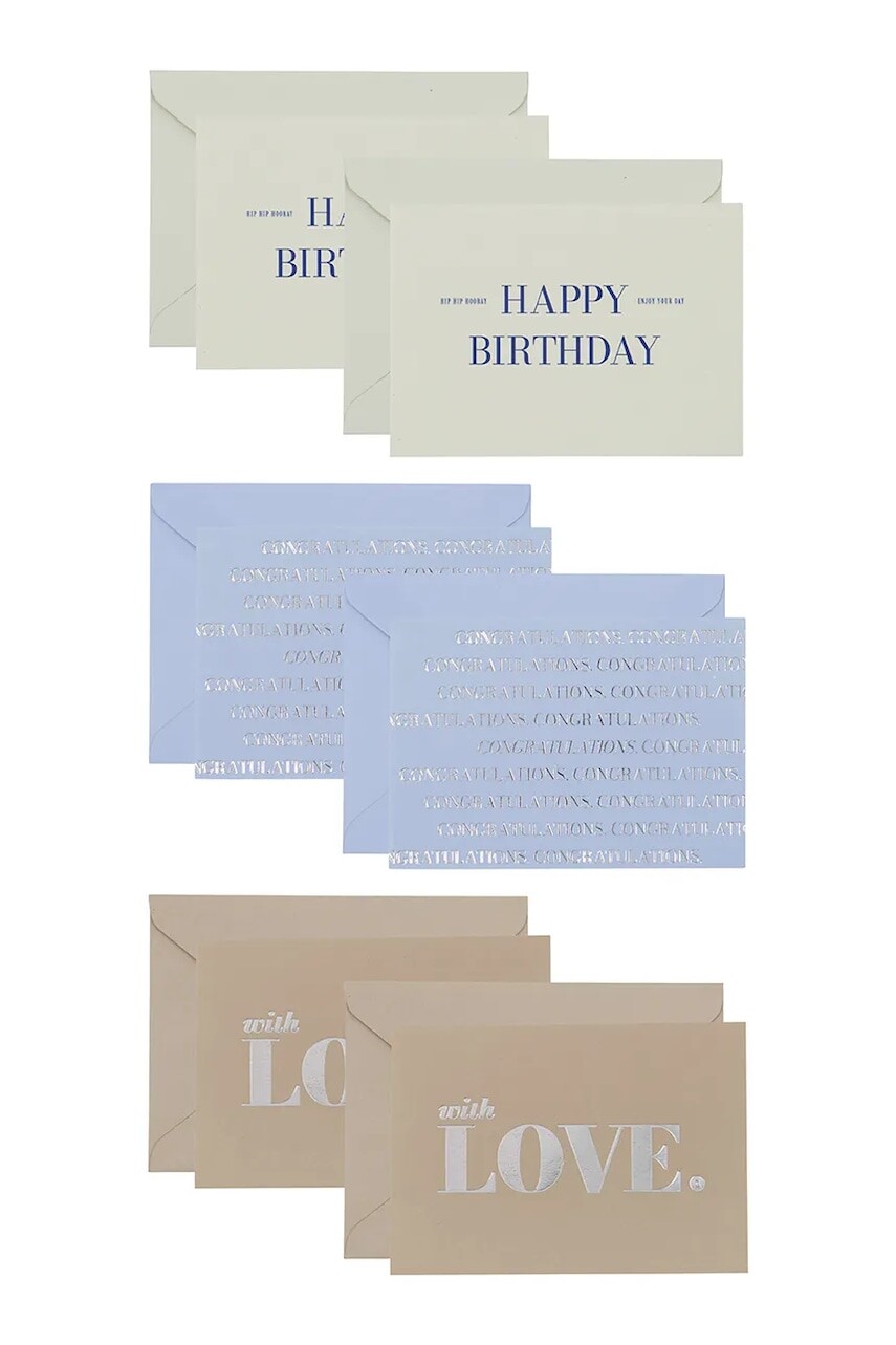 Sada pohľadníc House Doctor HDGreeting 12,3 x 8,8 cm 6-pak