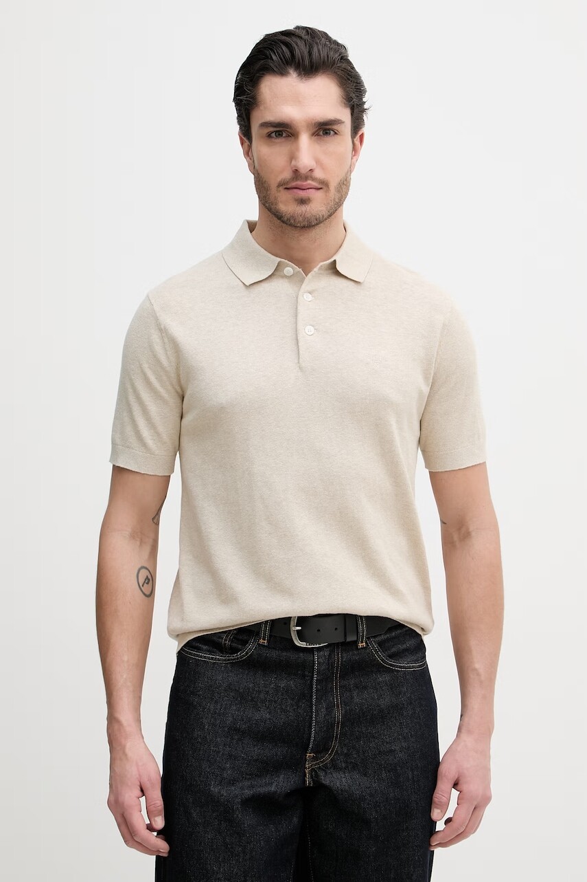 Polo tričko s pridaným ľanom Barbour Muston