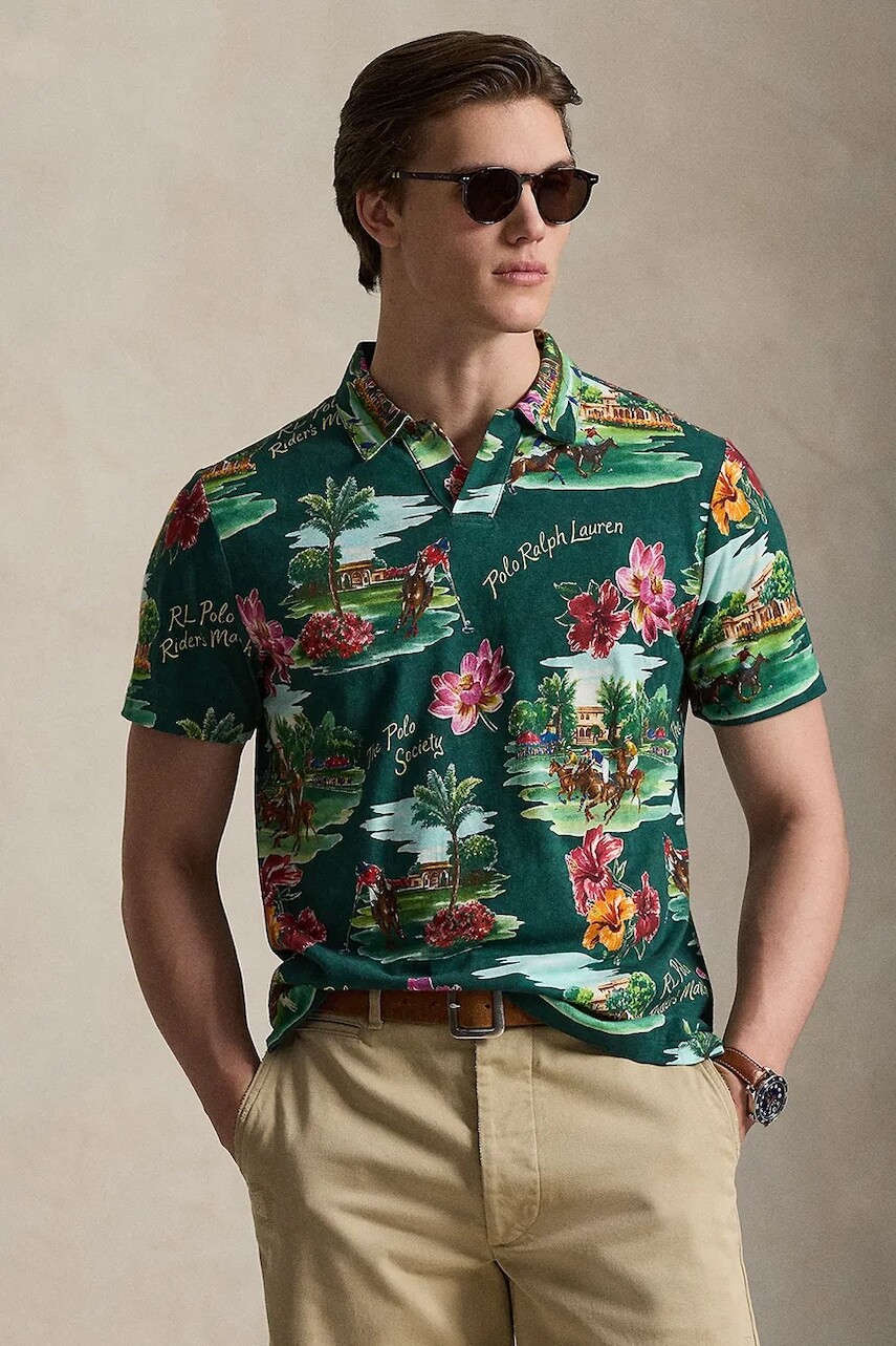 Polo tričko s pridaným ľanom Polo Ralph Lauren