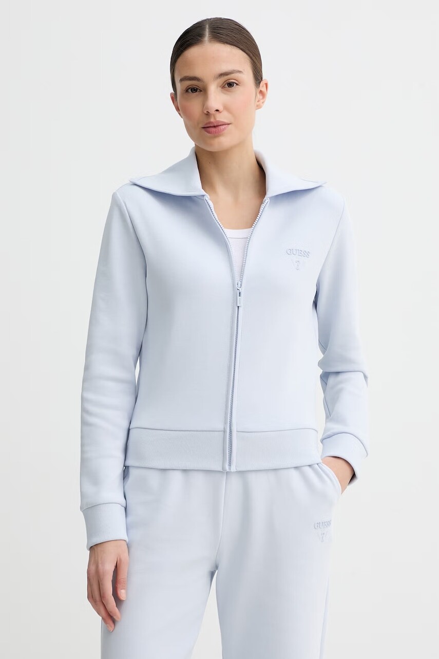 Guess mikina na zips dámska bavlnená HABI