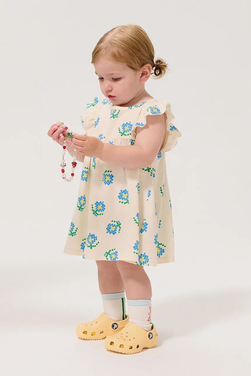 Detské bavlnené šaty Bobo Choses Pixel Flowers