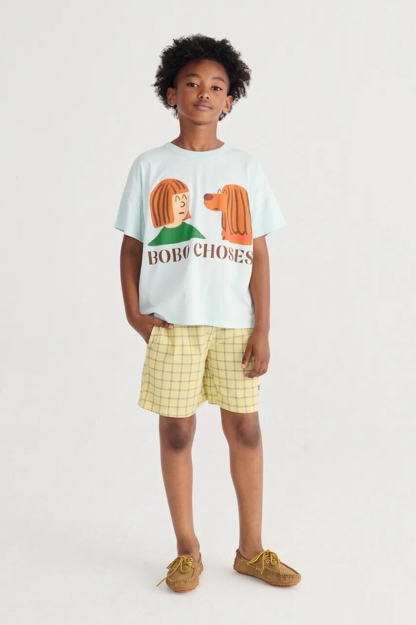 Detské bavlnené šortky Bobo Choses Spicy Window Pane