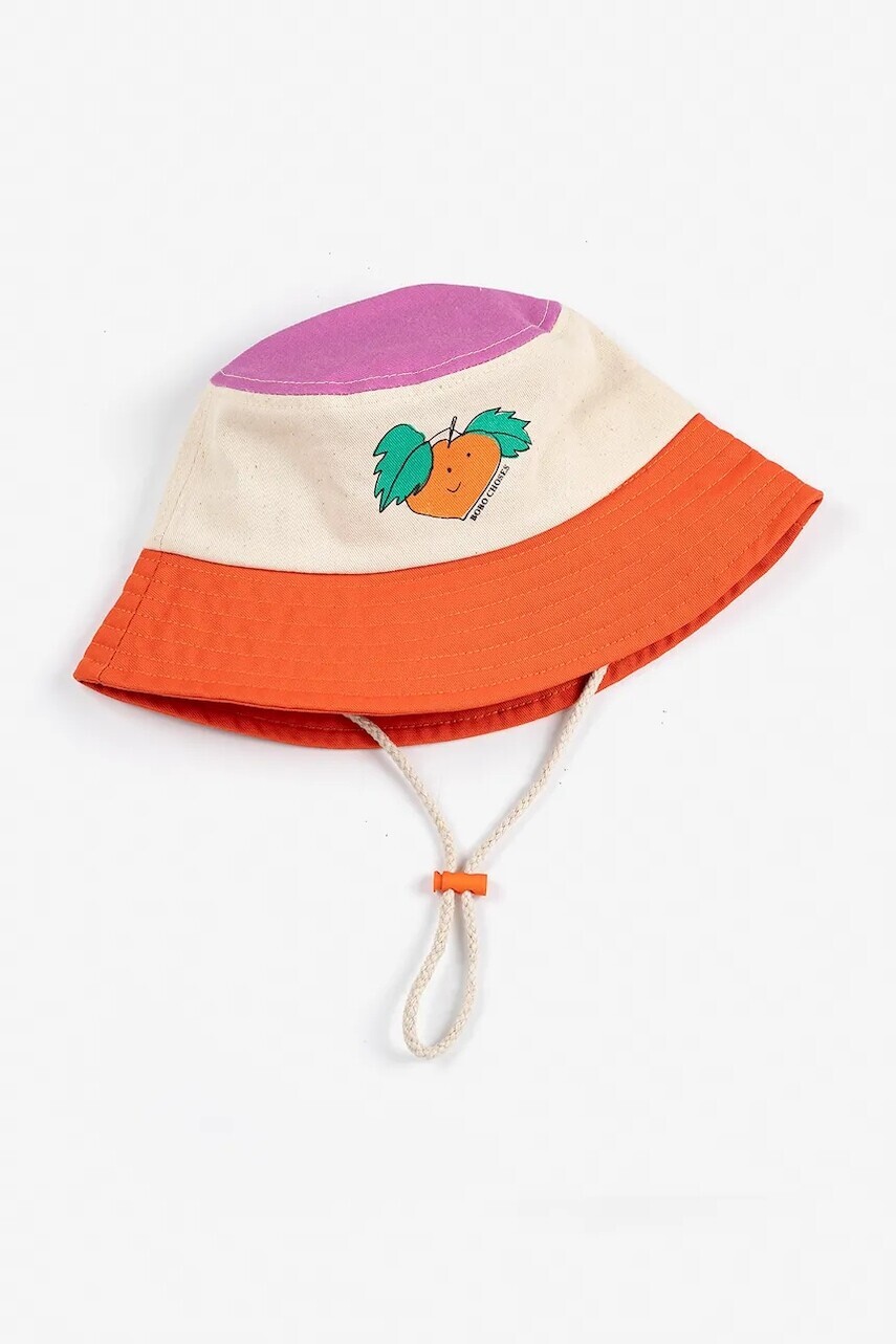 Detský bavlnený klobúk Bobo Choses Tangerine