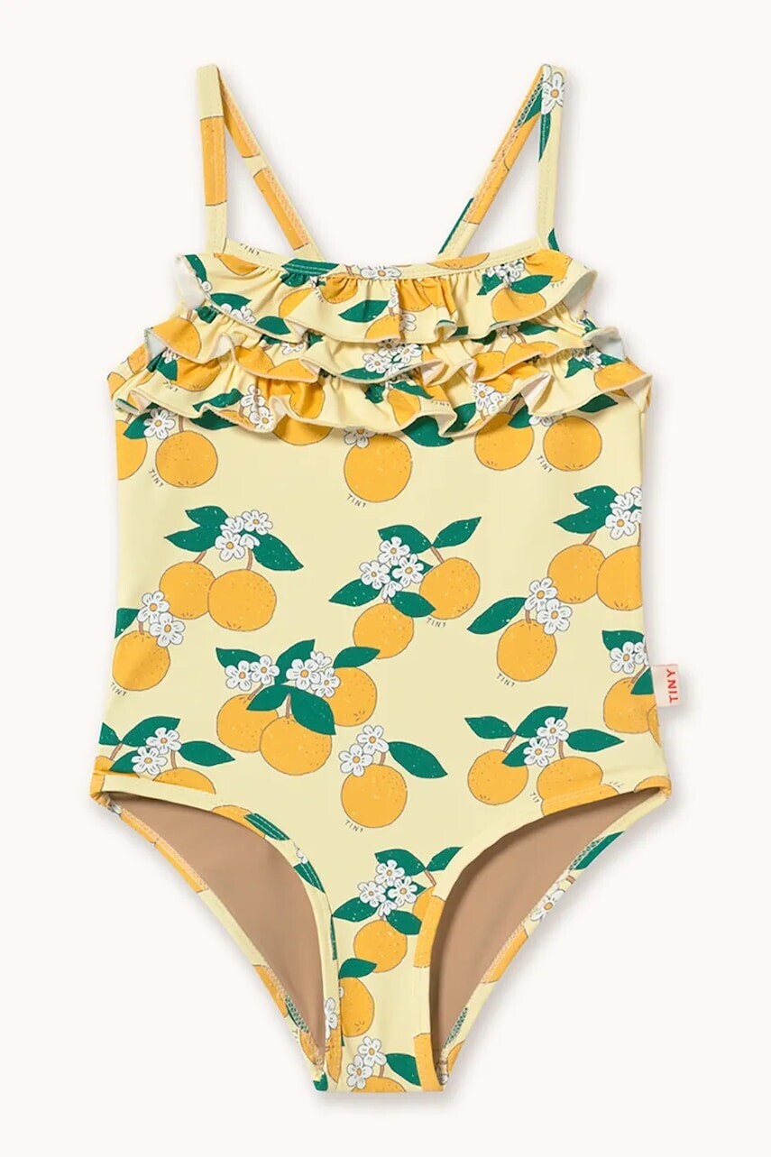 Jednodielne detské plavky Tinycottons ORANGES SWIMSUIT