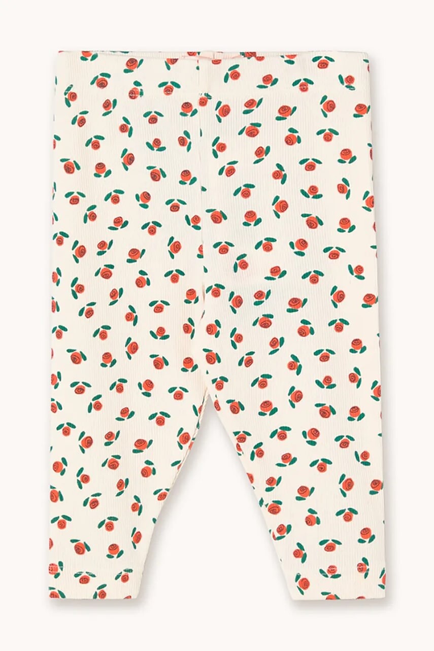Legíny pre bábätká Tinycottons TINY ROSES RIB BABY PANT
