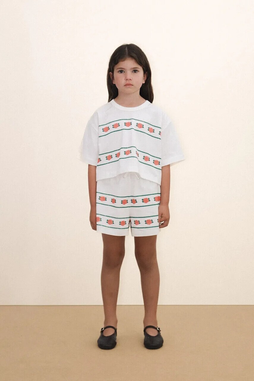 Detské bavlnené šortky Tinycottons ROSES SHORTS