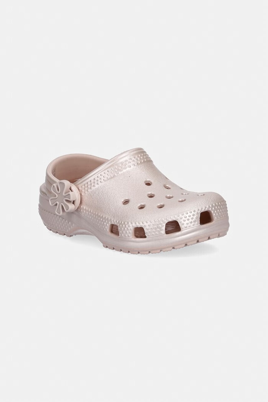 Detské šľapky Crocs CLASSIC PEARL SHINE CLOG T