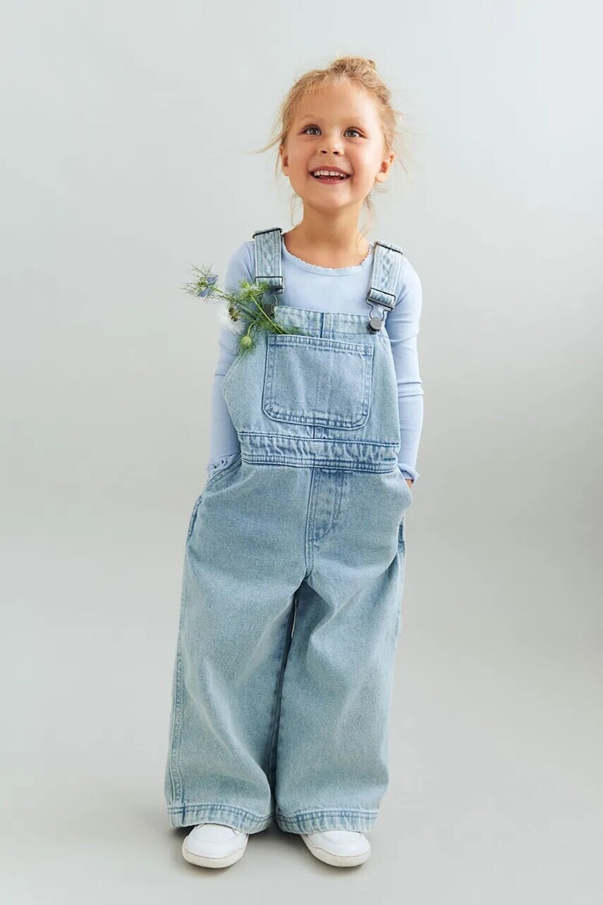 Detské rifľové nohavice na traky Wheat