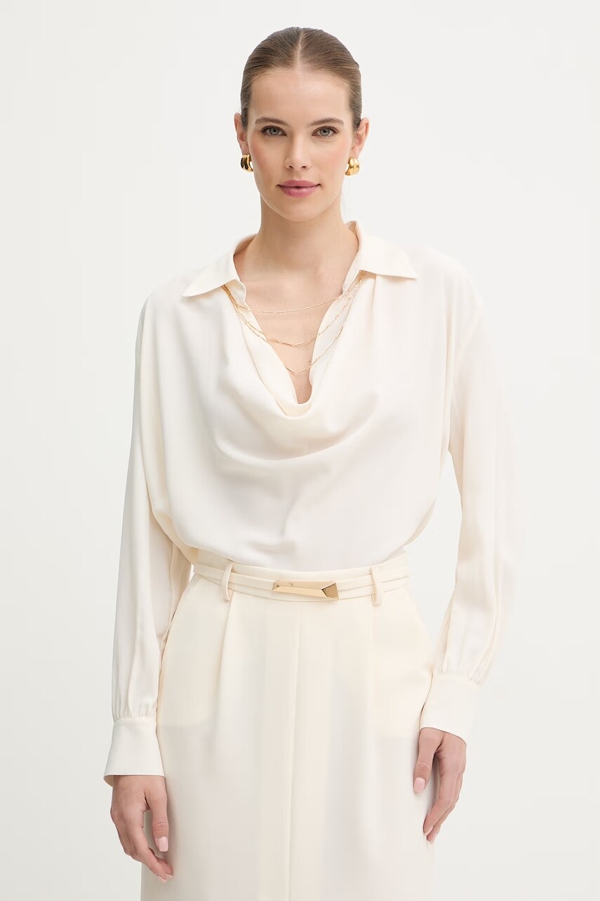 Blúzka s prímesou hodvábu Simona Corsellini