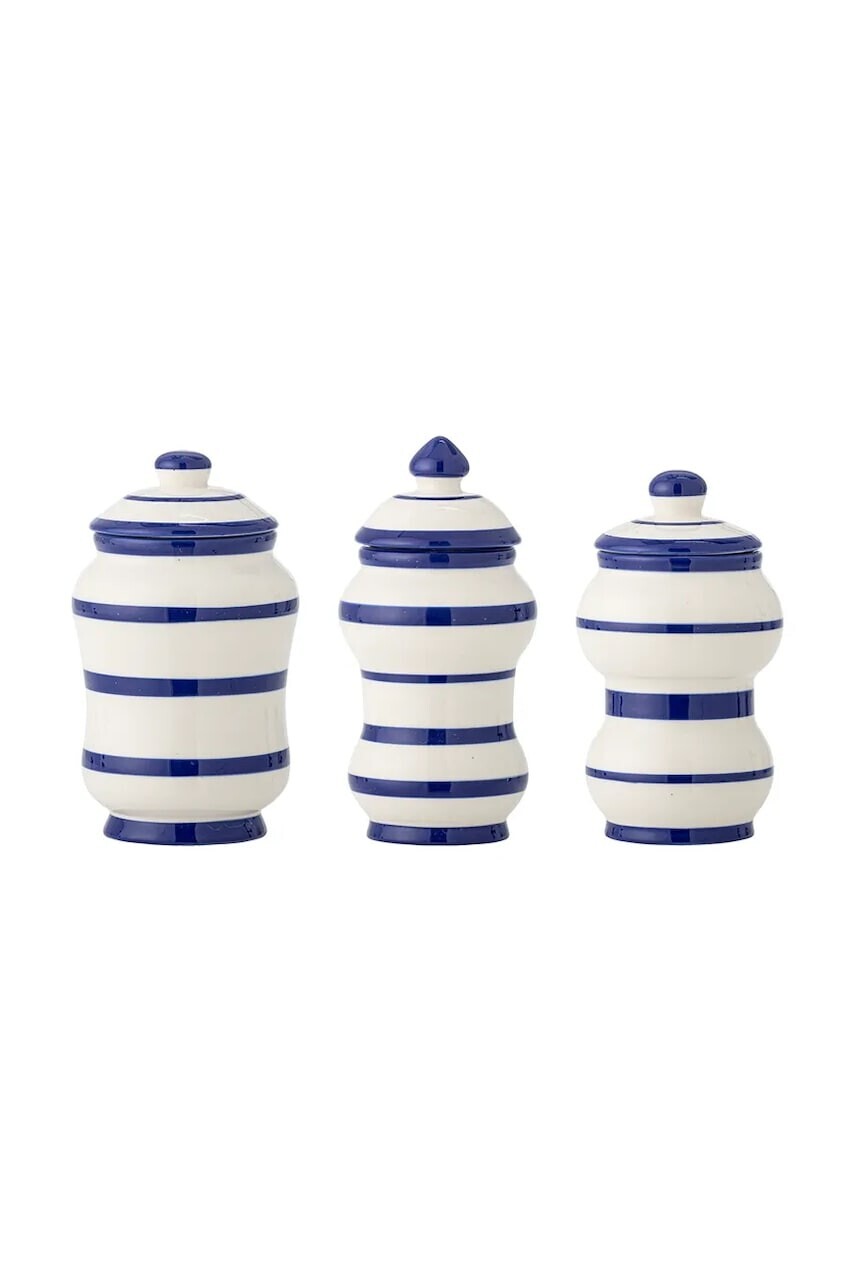 Nádoba s vekom Bloomingville Maynard 525 / 370 / 325 ml 3-pak