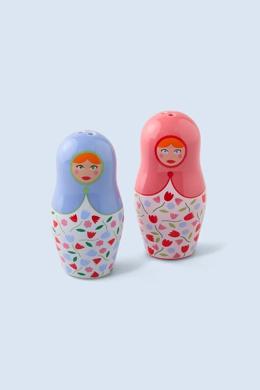 Soľnička a korenička Fluid Market 8 x 4 cm